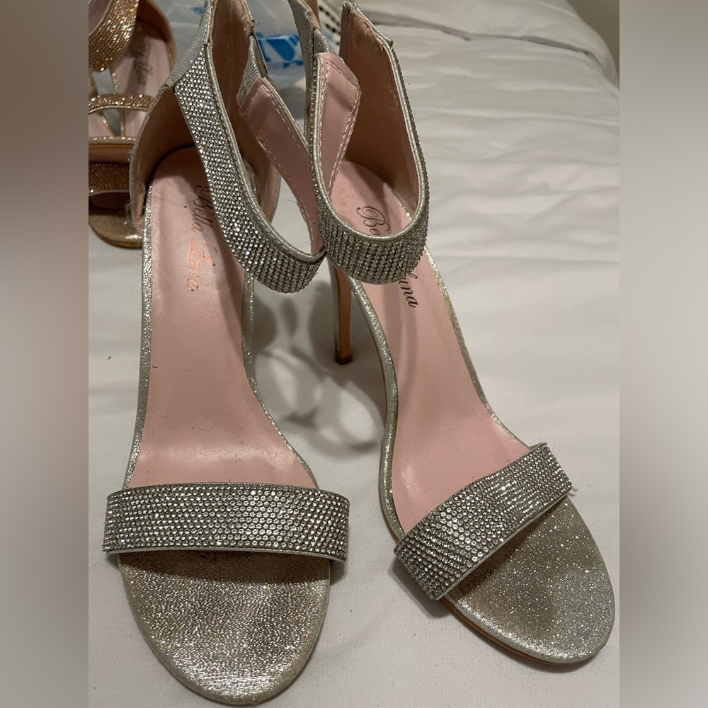 Silver Heels Size 10